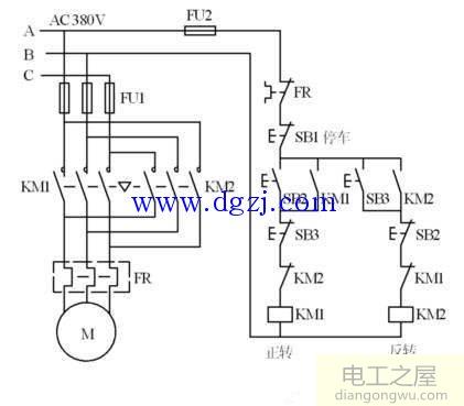 电动机正反转接线图的接线原理图剖析